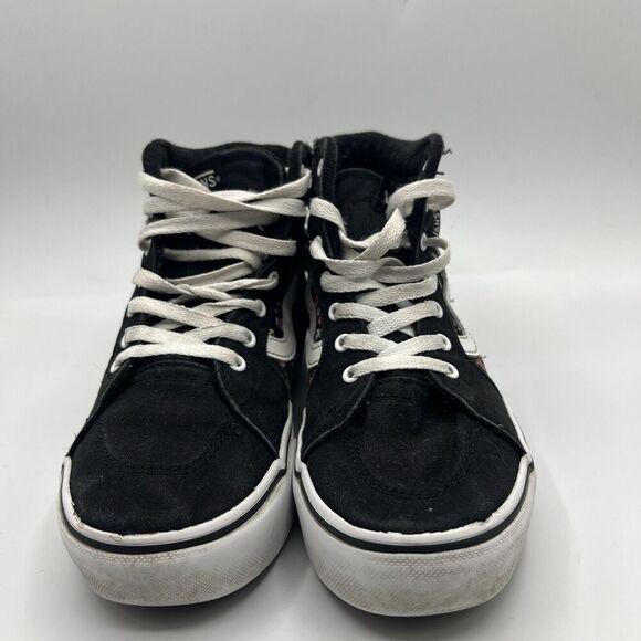 Vans Wedge Hi Black/Floral Womens Size 5.5 Skate Shoes Sneakers Shoes - Picture 2 of 10